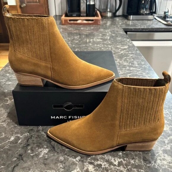 NEW Marc Fisher LTD Yarita Bootie (Medium Natural) - Picture 1 of 8